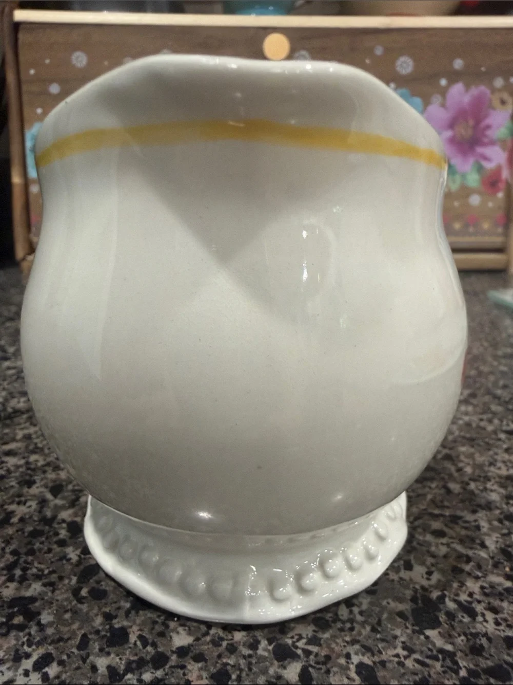The PioneerWoman Flea Market Floral Stoneware Cream Pitcher